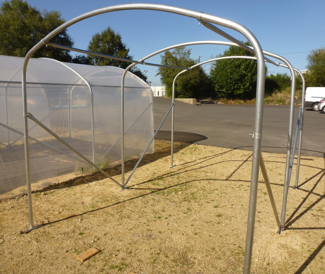 Kit 60 Arceaux Serre Tunnel Jardin Avec Pointes Et Clips - Fibre De Verre - Différentes Tailles